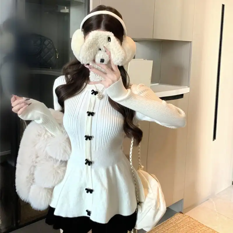 2colorsトップス セーター 可愛い 着心地良い 合わせやすい